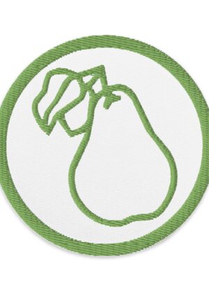 Pear Embroidered Patch