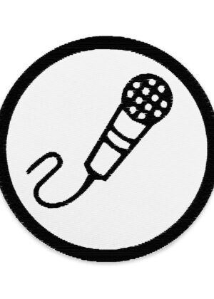 Microphone Embroidered Patch