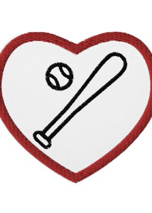 I Love Baseball Embroidered patch