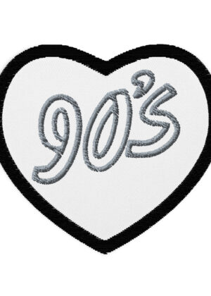 I Love the 90's Embroidered Patch